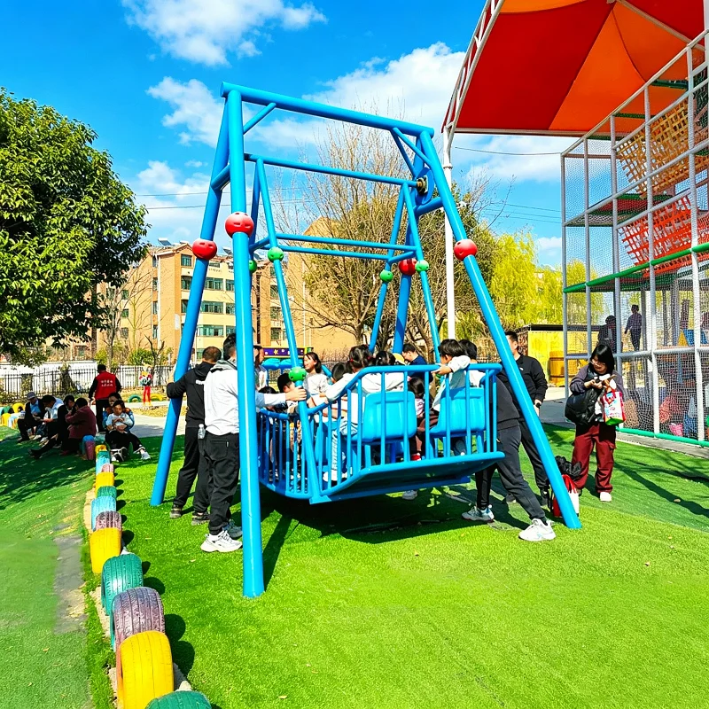 Unpowered Park Toys Multiple People Pirate Ship Swing Tourist Attraction Parent-child Interaction Non-Motorized Play Structures