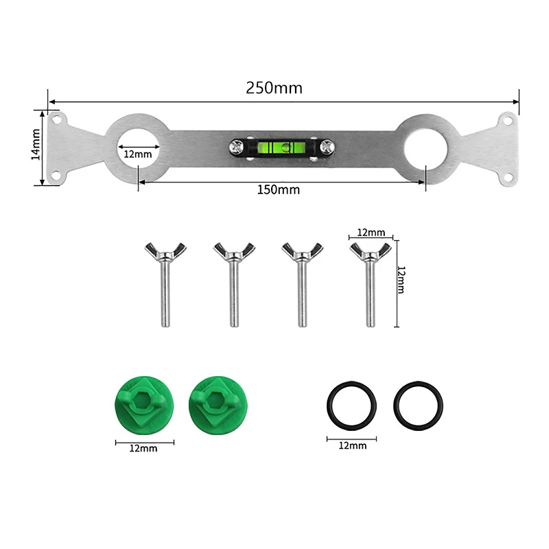 Stainless Steel Hot And Cold Water Pipes Leveler Multi-Purpose Fixed Leveler Mounting Aid For Effortless Water Heaters Shower view 6