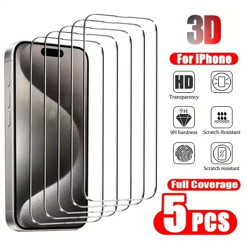 5Pcs Tempered Glass… - image
