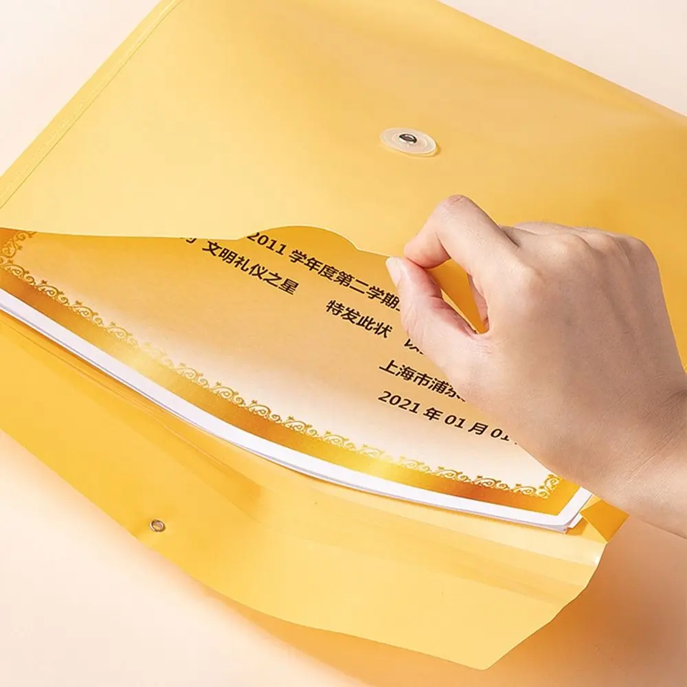 Document Organiser A4 PP File Folder Paper Organizer Archive Folder A4 File Organizer Large Capacity Large Envelopes Storage Bag