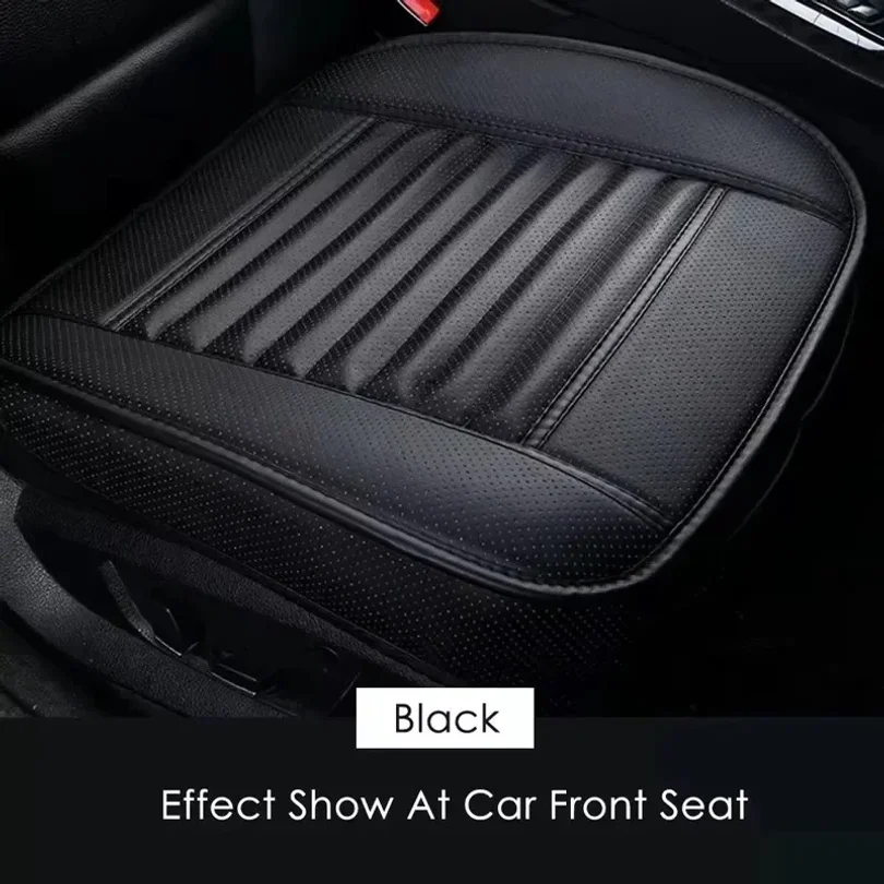 Capa Universal para Banco de Carro, Almofada Respirável de Couro PU para Assento Automotivo, Capa para Banco Dianteiro de Carro, Tapete Antiderrapante para Quatro Estações