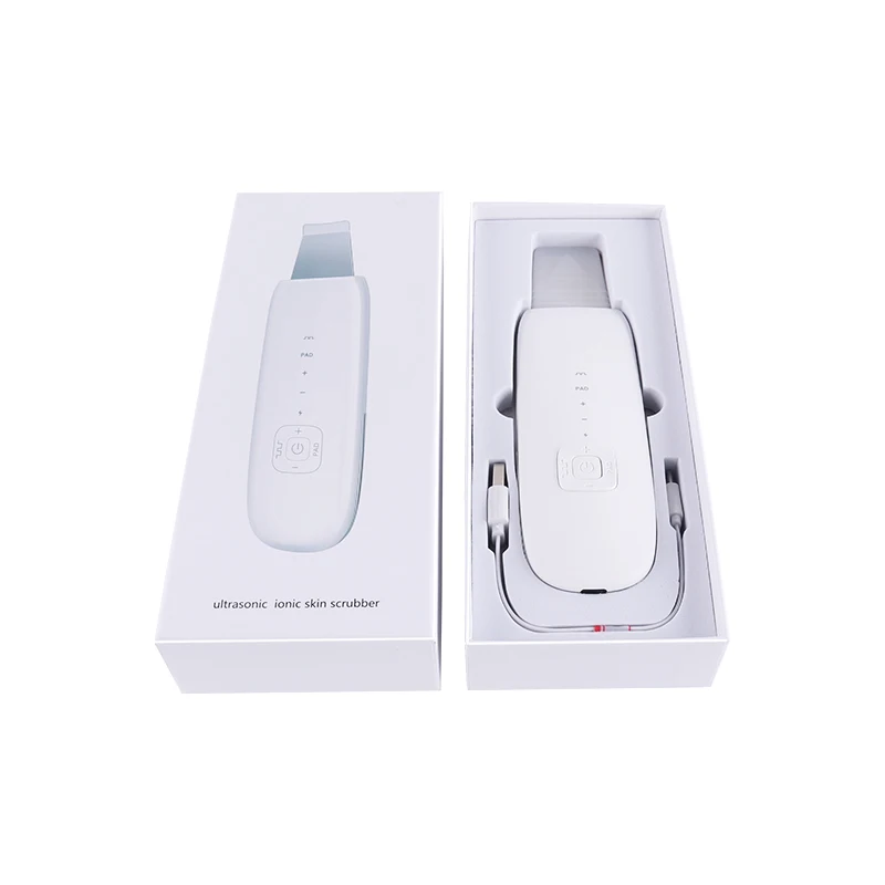 Mais novo portátil profissional inovador iônico ultrassônico purificador da pele facial pele morta peeling máquina de beleza para esfoliantes