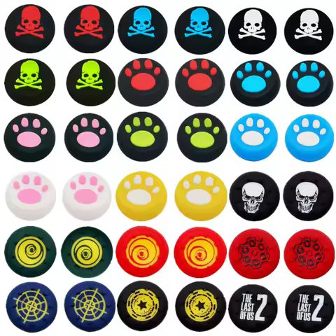 2PCS Silicone Thumbstick Grip Cap For Playstation 5 PS5 PS4 Xbox Series X/S Controller Accessories Game Joystick Protective Caps