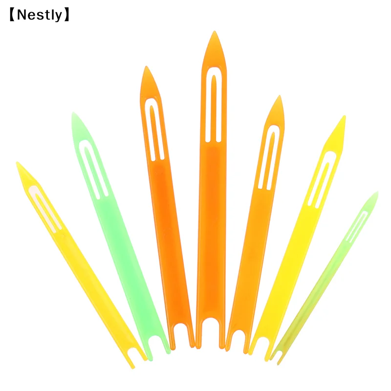 7pcs Fishing Netting Needle Repair Net Line Mending Weaving Rustproof Shuttles〔Nest〕