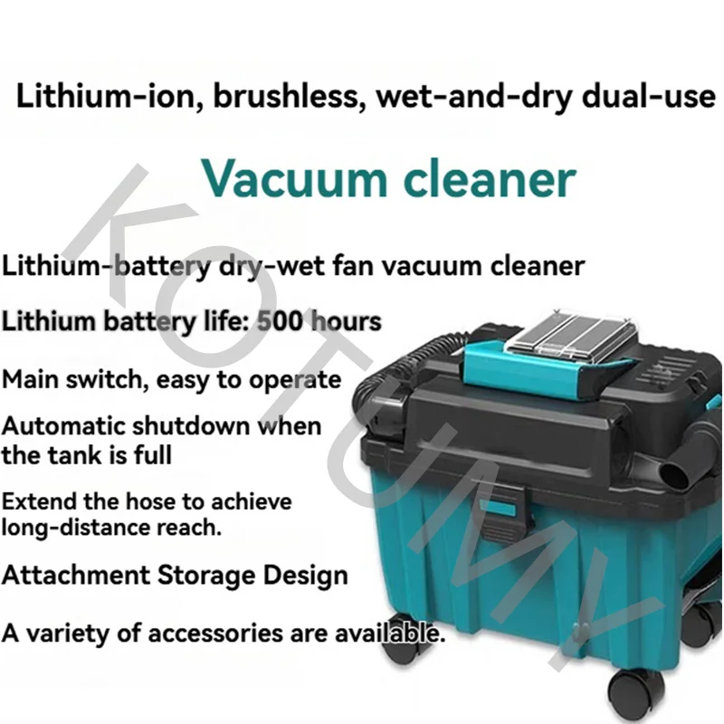 

brushless vacuum cleaner, household industrial building vacuum cleaner, dust collector, drum vacuum cleaner (no battery)