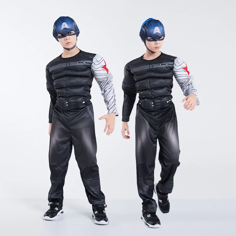 Halloween Volwassen Kostuum Winter Soldaat Bla Panther Kapitein Set Trendy Prestatiekleding Katoen Materiaal Nationale Stage Co...