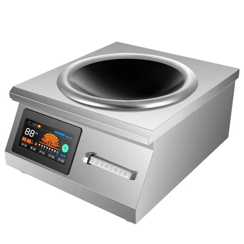 Commercial induction cooker 8000W high power, canteen concave 6000w catering hotel flat electromagnetic cooker