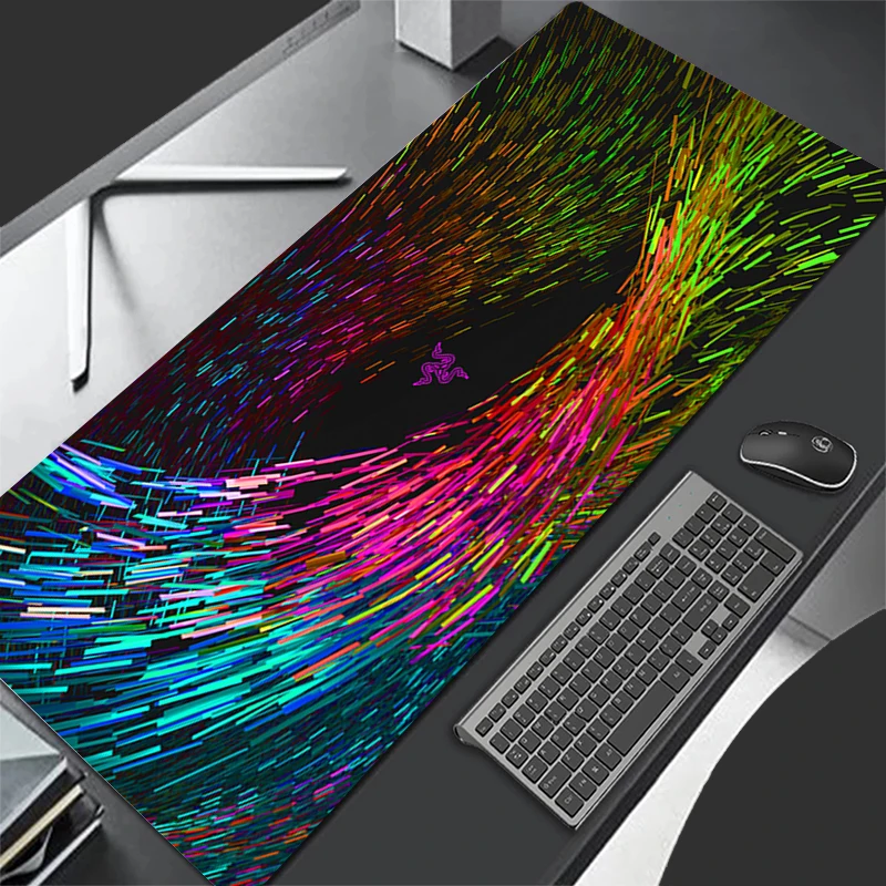 

Razer Mousepad PC Accessories Computer Cabinet Extended Pad HD Gaming Mats Non-Slip Mouse Pad Anime Keyboard Pad Office Desk Mat