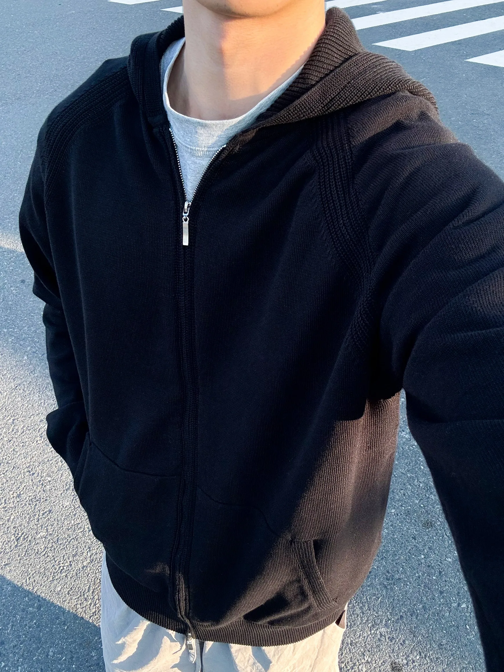 جديد مقنعين المال القديم نمط عارضة الرياضة مزدوجة زيبر سترة سترة للرجال والنساء سترة #3