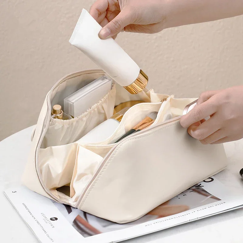 Cosmetic Bag Large Capacity Makeup Female Toiletry Kit Bag Make Up Case Storage Pouch Luxury Lady Box Organizer Bag Travel Zip ﻿