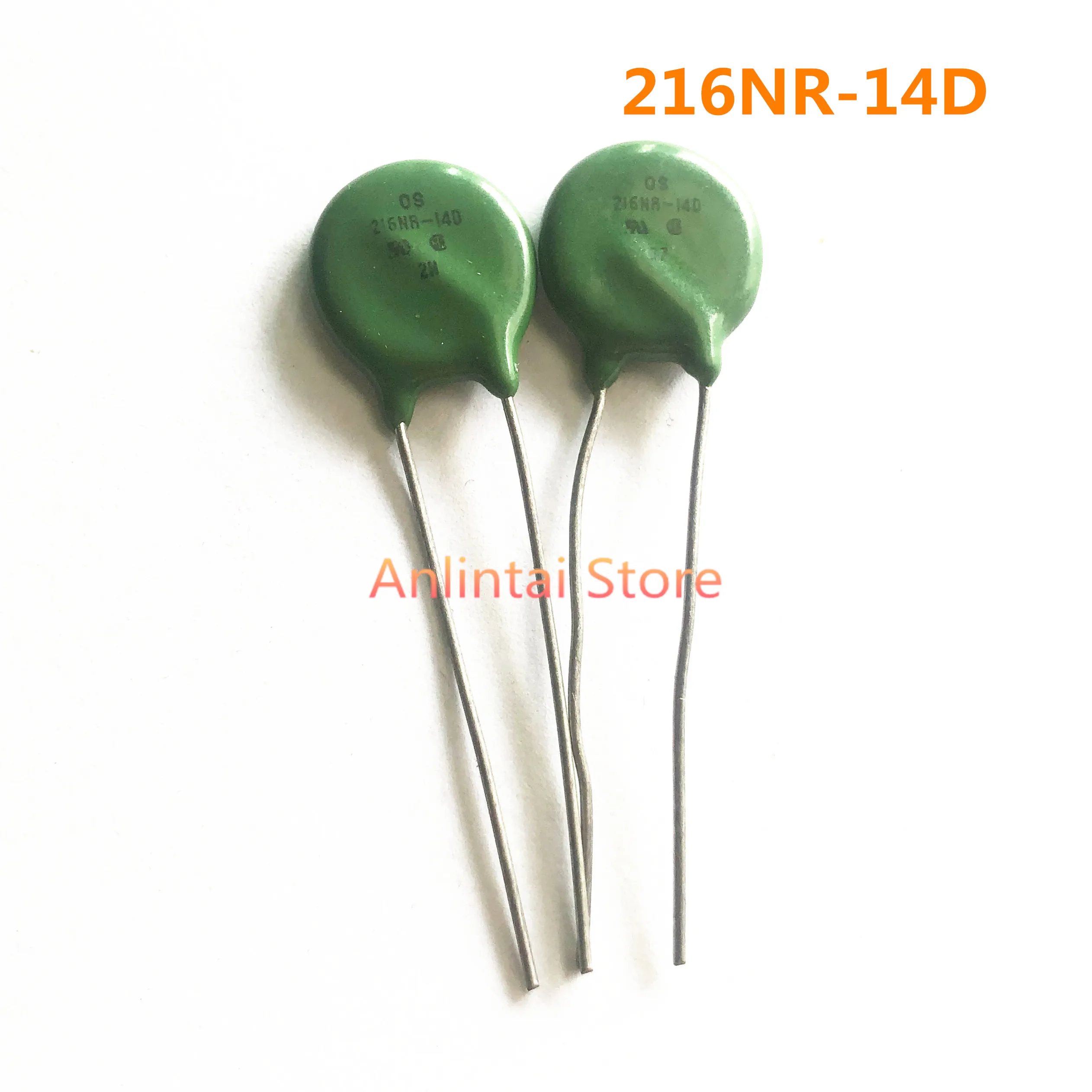 Varistor de 5 piezas 216NR-10D 216NR-14D 220NR-14D en línea, Varistor de diámetro DIP-2