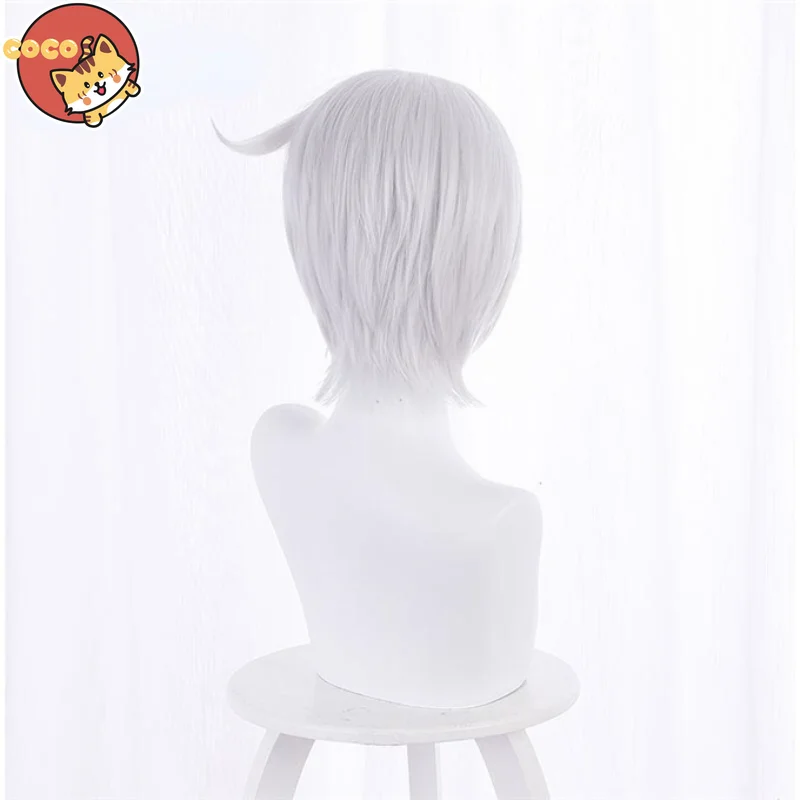 Anime Các Ốp Lưng Nghiên Cứu Vanitas Cosplay Noe Cosplay Bộ Tóc Giả Vanitas Không Màu Fire Opal KTP Cos Anime Cosplay Trắng Bạc Tóc cậu Bé Gái Đảng