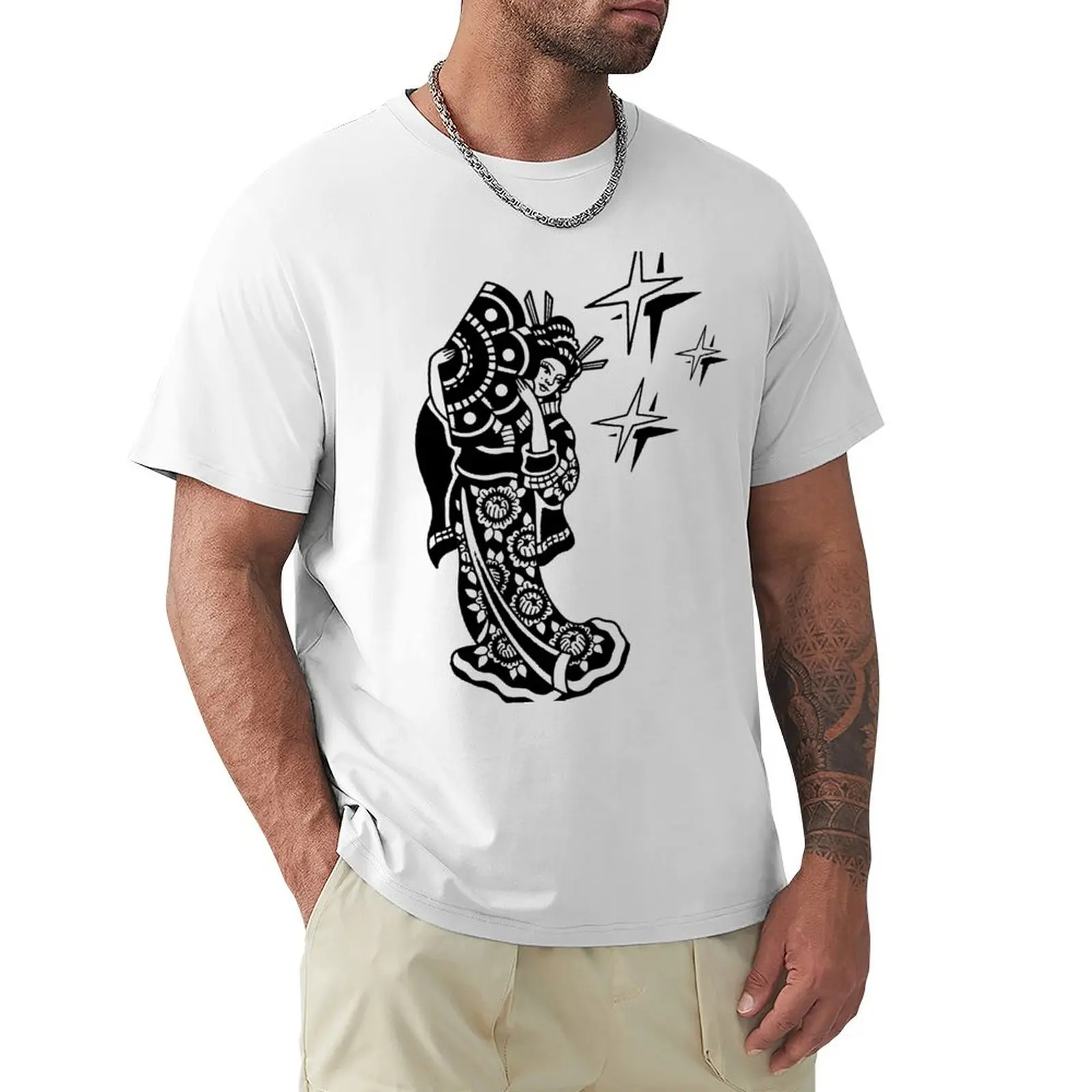 

Футболка Serene Beauty, футболки, простые мужские тренировочные рубашки