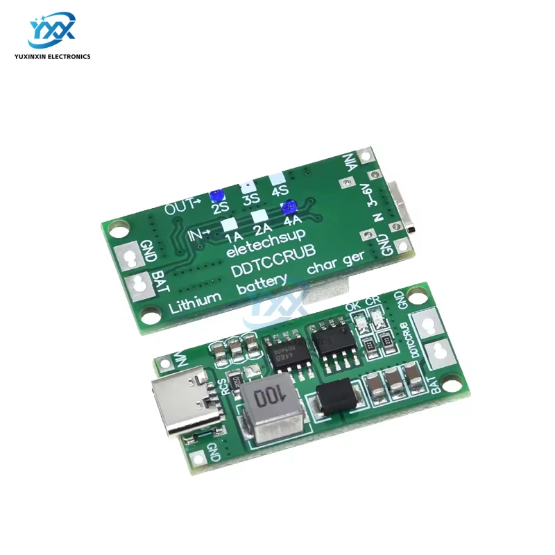 1 SZT. Ładowarka do akumulatorów wieloogniwowych 2S 3S 4S 18650 LiPo Li-Ion Polimerowych, Typu-C, Podwyższająca Napięcie 7.4V 11.1V 14.8V do 8.4V 12.6V 16.8V