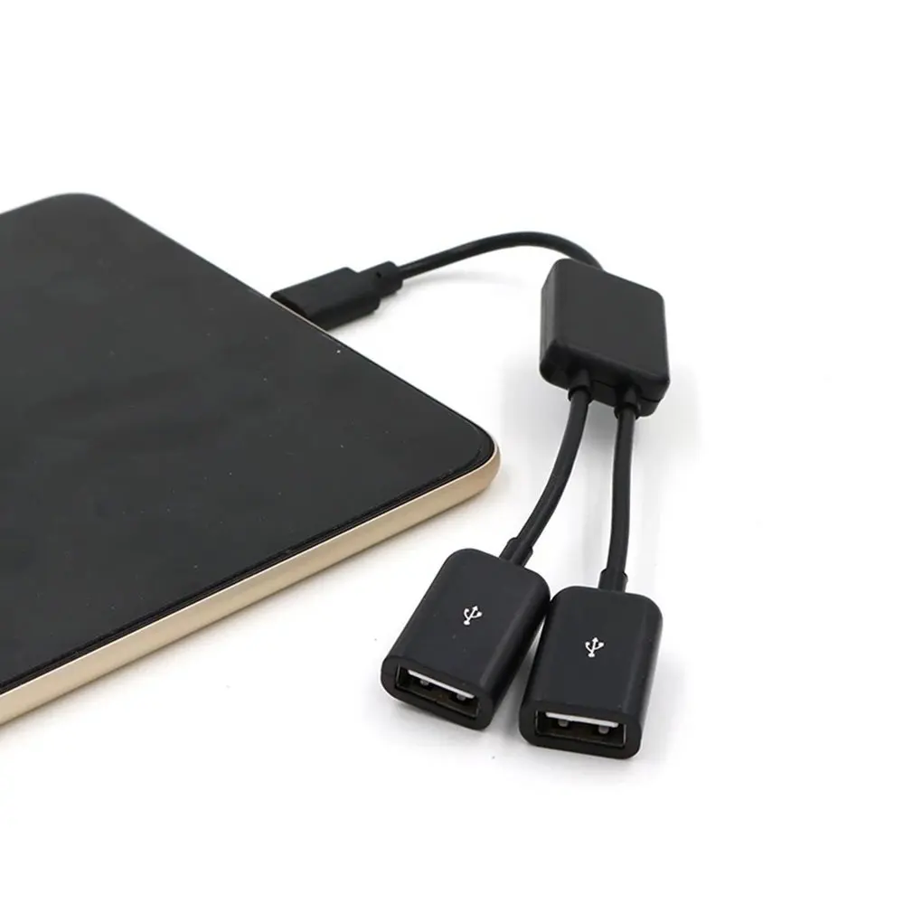 Mobile Phone Extender 2-in-1 Typec OTG USB-C Mobile Phone Extender Splitter Converter Cable USB Adapter