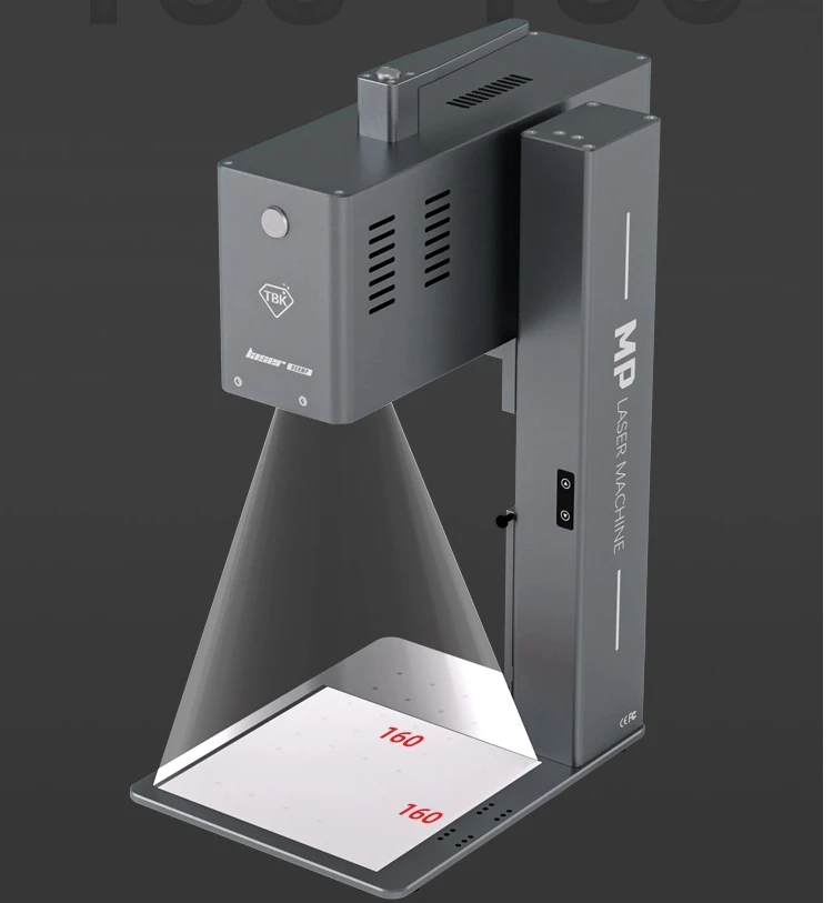 

TBK 958mp 20w Portable Fiber Laser Machine for Mobile Phone Back Glass Removal Tool Connect to Phone App and Computer