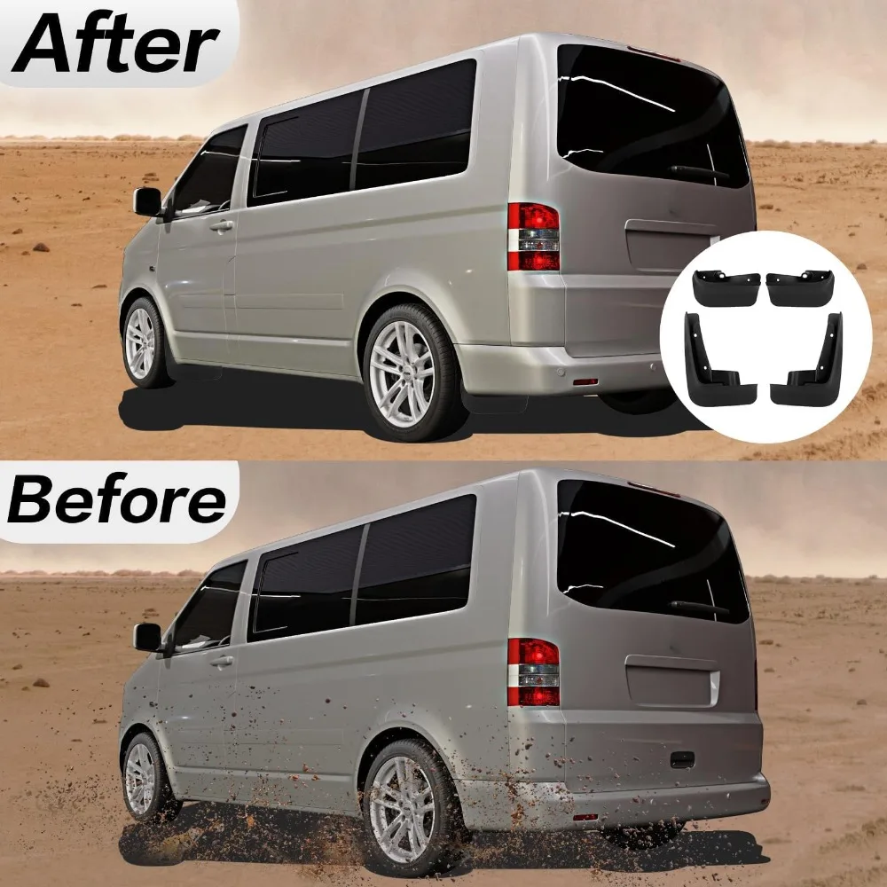 Car Mud Flaps Splash Guards Fenders for Volkswagen VW T6 Transporter VW T5 Multivan T6 Cara velle Multivan 2008-2020