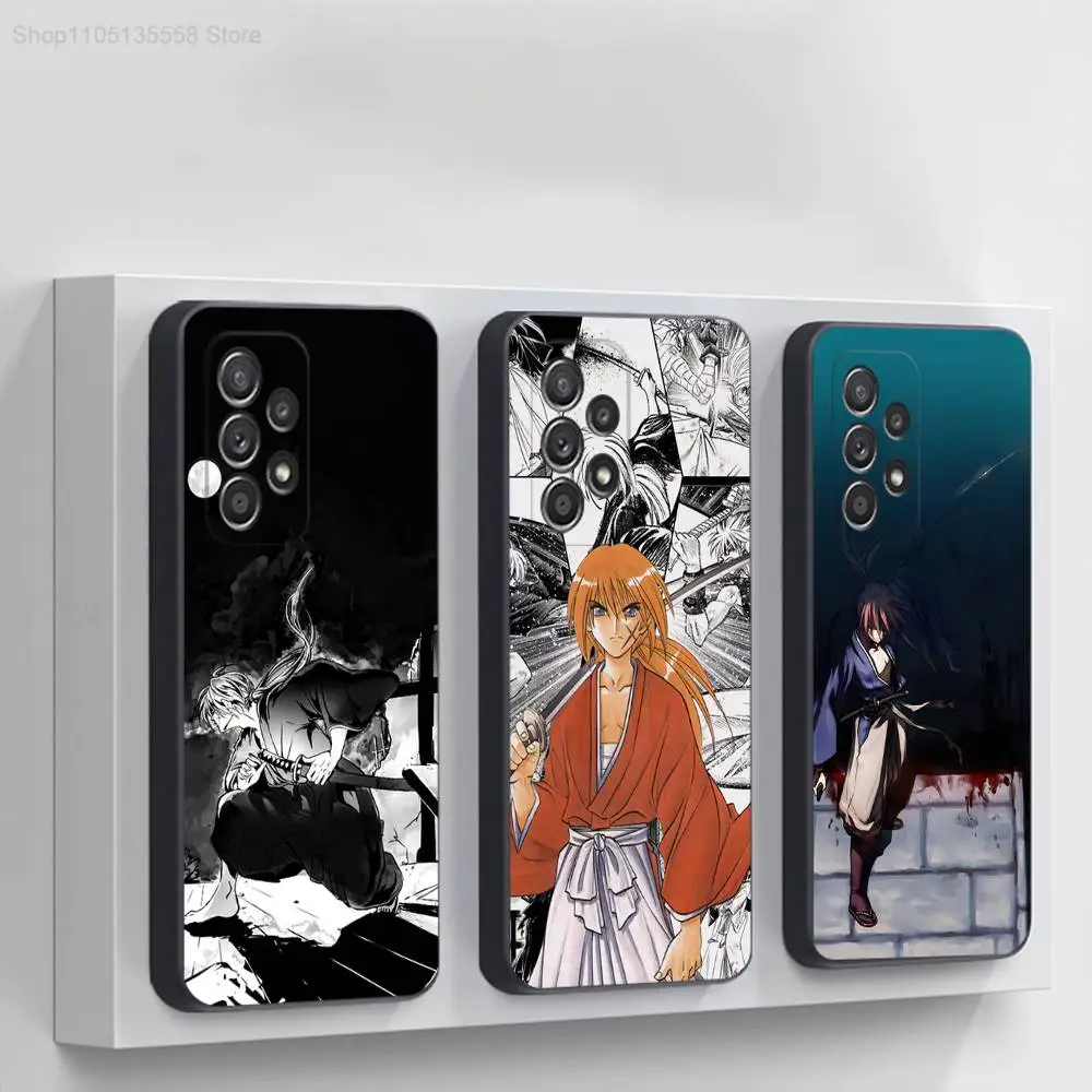 

Anime R-Rurouni K-Kenshin Phone Case For Samsung S 25,24,23,22,30,21,10,9,Ultra,Plus,Lite,FE,4,5G Black Soft Case