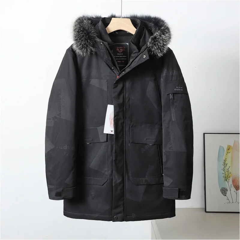 

Мужская повседневная удлиненная куртка с капюшоном, наполнителем из полиэфирного волокна, теплая, из камуфляжной ткани, стандартный крой, длинный рукав, на молнии