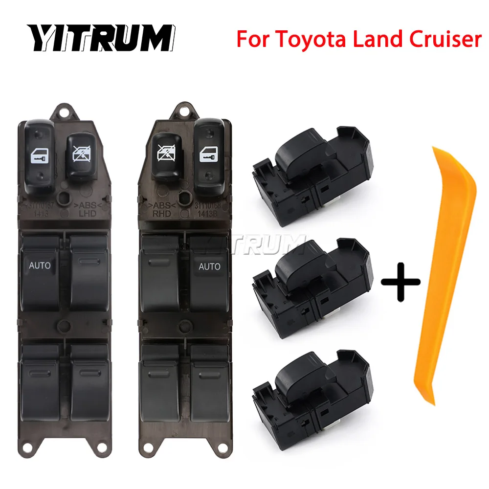 YITRUM Front Left/Right Electric Power Window Switch For Toyota Land Cruiser 1998-2002 84820-60130 84820-60120 84810-60050