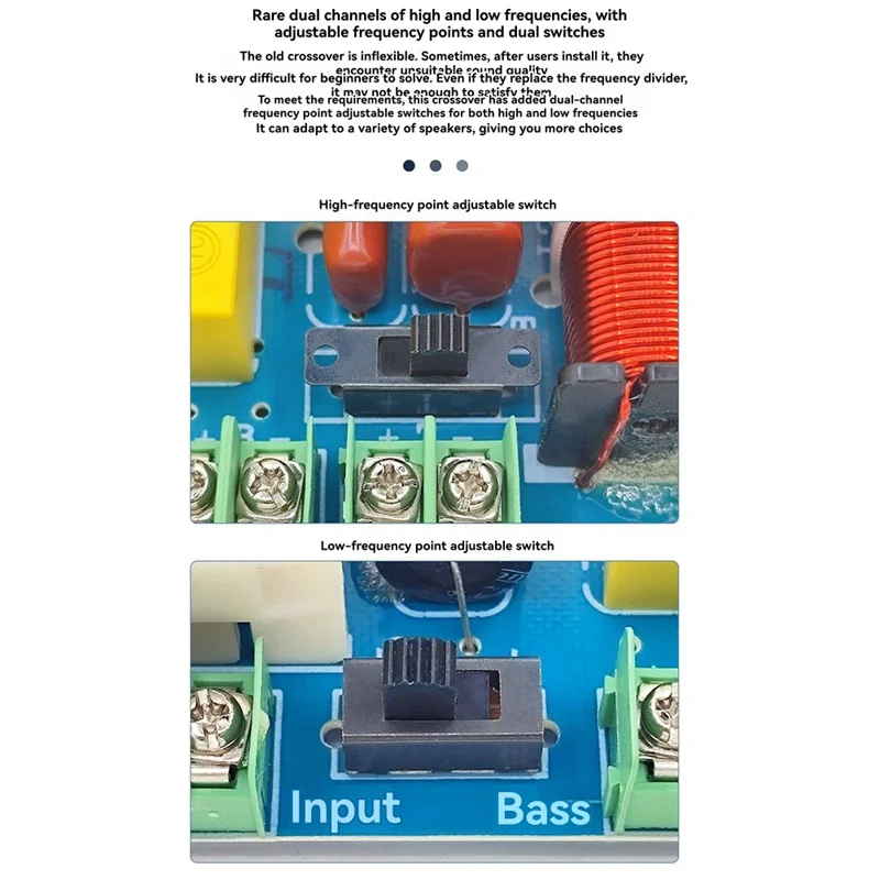 ELECT-домашний кинотеатр Hi-Fi стерео 250 Вт 2500 Гц-3000 Гц 2-полосный аудио кроссовер делитель частоты DIY динамик фильтр