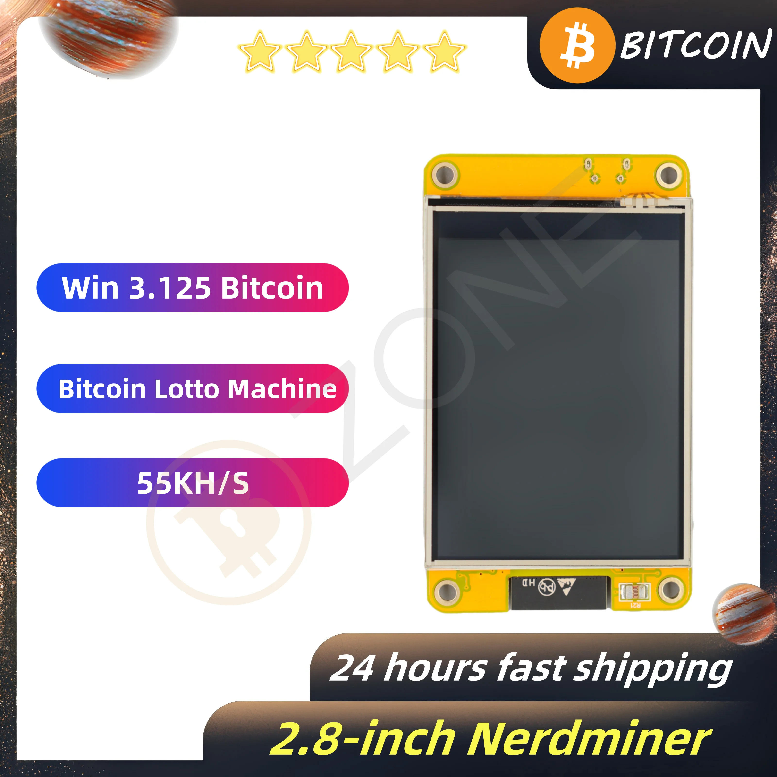 Nerdminer 2,8 inch display ESP32 Bitcoin Lotto Miner Nerdminer V2 Micro Miner Home Bitcoin Mine BTC SOLO Miner Plug en Play