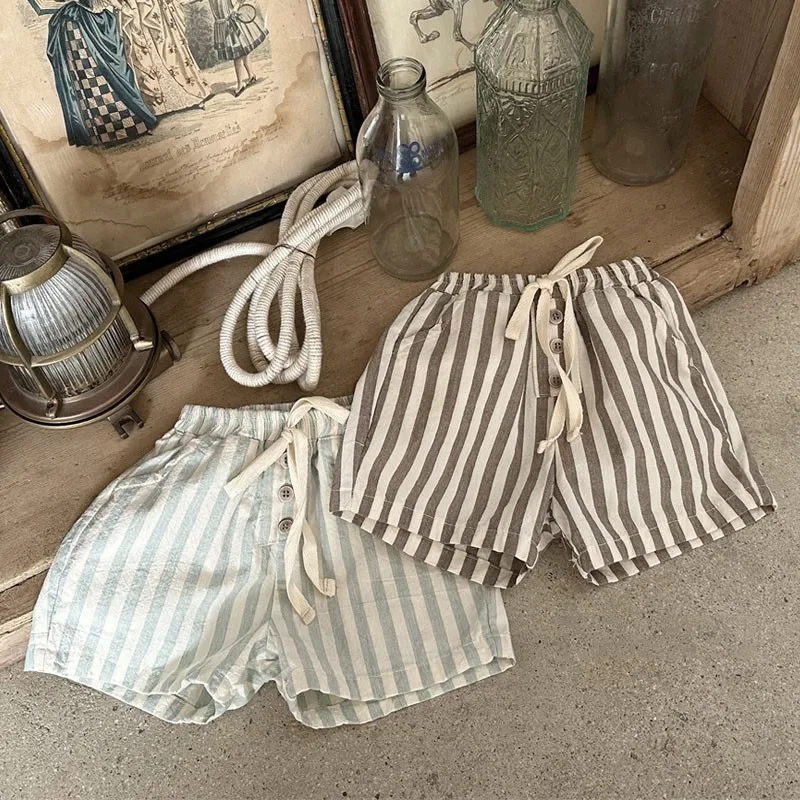 Toddler Girl Fashion Striped Cute Shorts Soft Comfortable Short Pants For Baby Boys Summer Boutique Cotton Short Trousers image 2