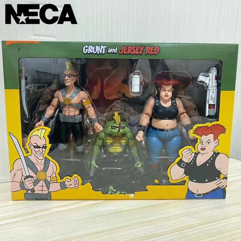 Genuine Neca 54305 Ninja Turtle Grunt And Jersey Red Action Figure Collection Model Toys Gifts