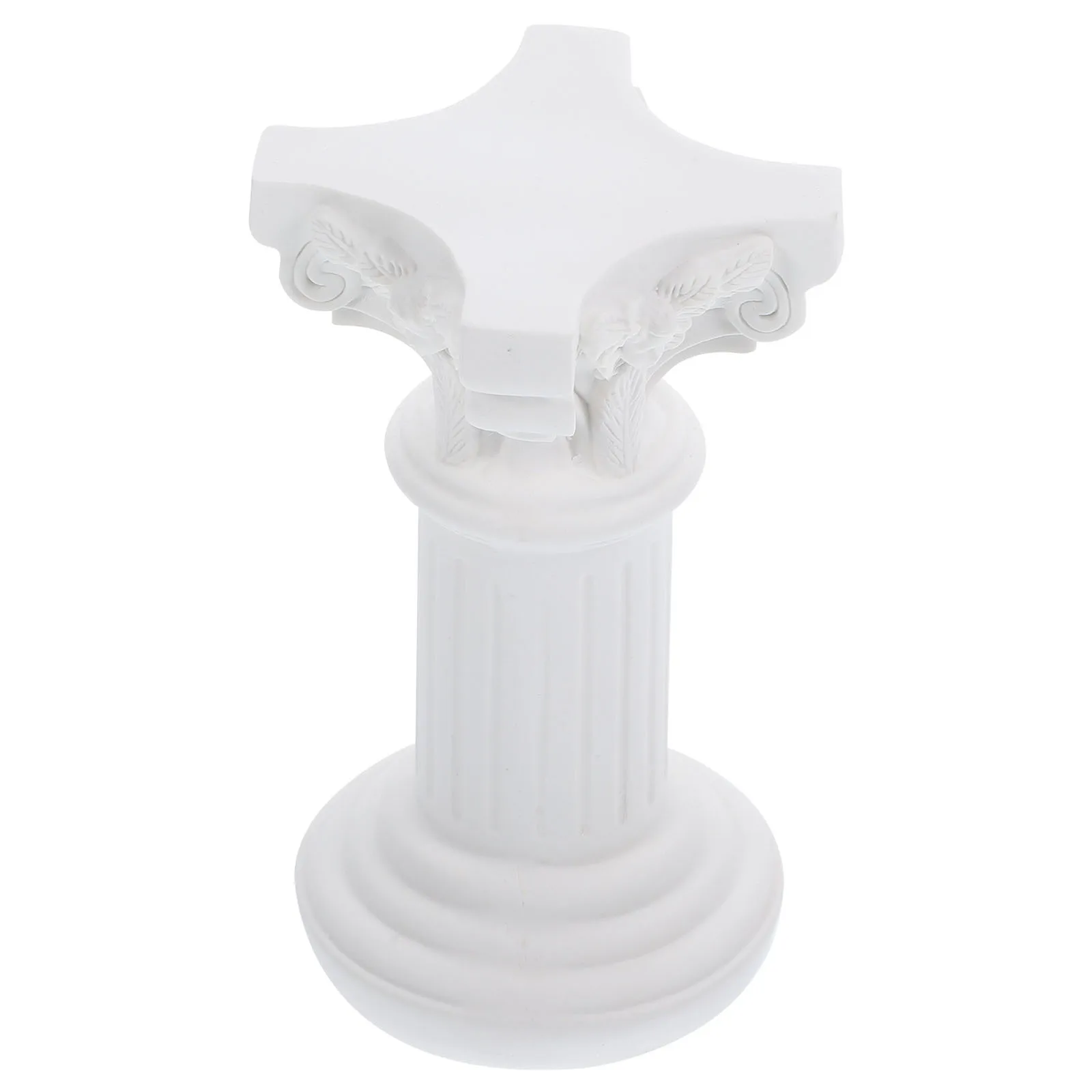 

Mini Resin Roman Pillar Candleholder Decorative Sculpture for Home Desktop Bedroom Living Room Romantic Atmosphere Resin Pillar