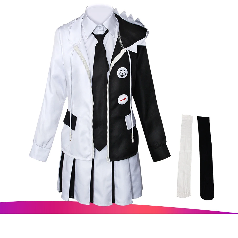 Monokuma Cosplay Costume Anime Super Danganronpa Uniform For Men Halloween Danganronpa V3: Killing Harmony Monokuma Cosplay