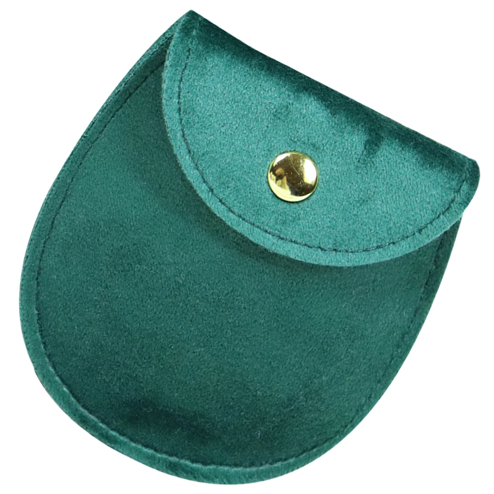 

Velvet Jewelry Storage Bag Large Dark Green Double sided Pouch ganizer Bags for Bracelets Earrings Necklace Travel Small Gift