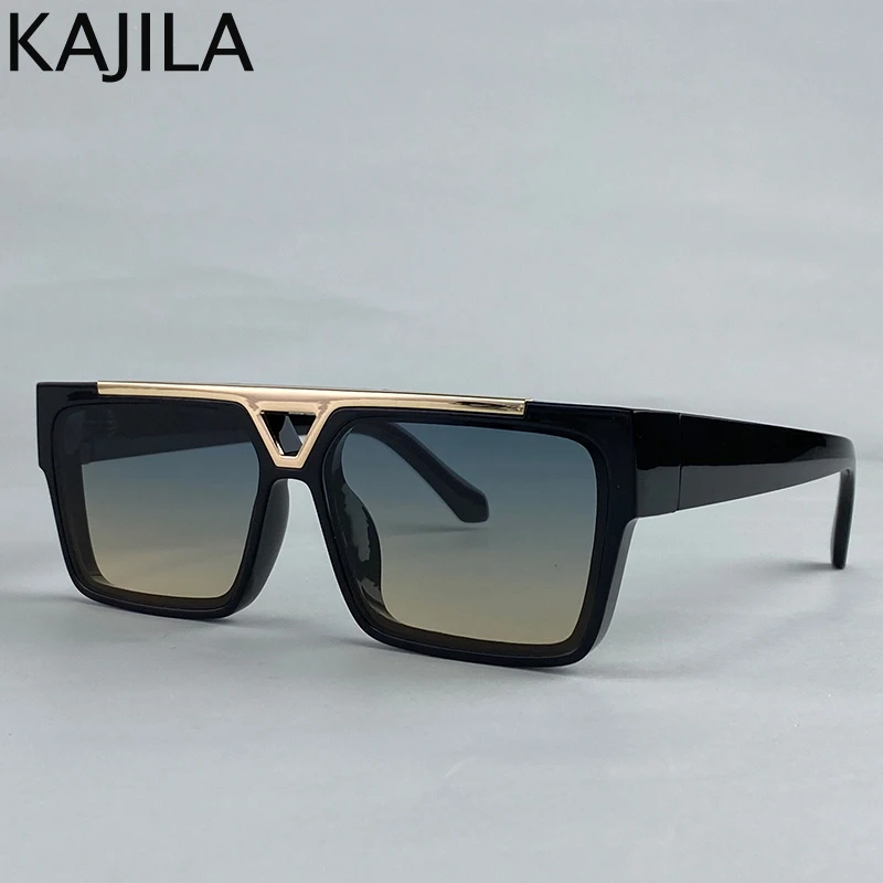 Übergroße polarisierte quadratische Steampunk-Sonnenbrille für Herren, groß, 2025, Luxusmarke, Vintage-Punk-Sonnenbrille für Männer, klassische Farbtöne, UV400 – Detail 3