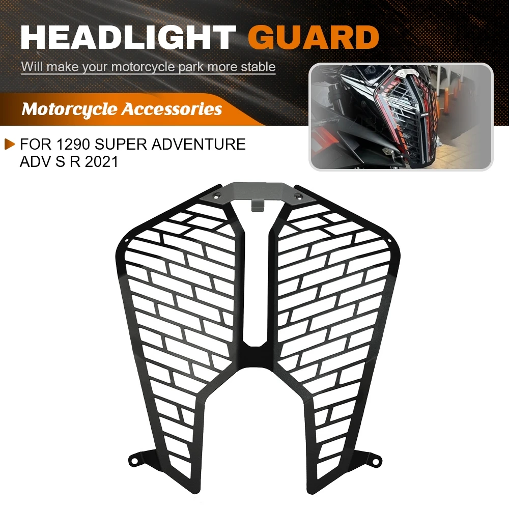 

Motorcycle Headlight Head Light Guard Protector Cover Protection Grill HeadLamp Grill For 1290 Super Adventure ADV S R 2021