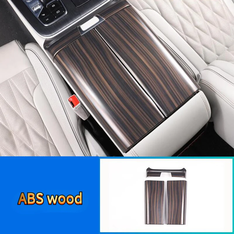 ABS wood carbon For Trumpchi Gac Gs8 2022 2023 Car armrest storage box button decor frame Switch Panel Cover trim accessories