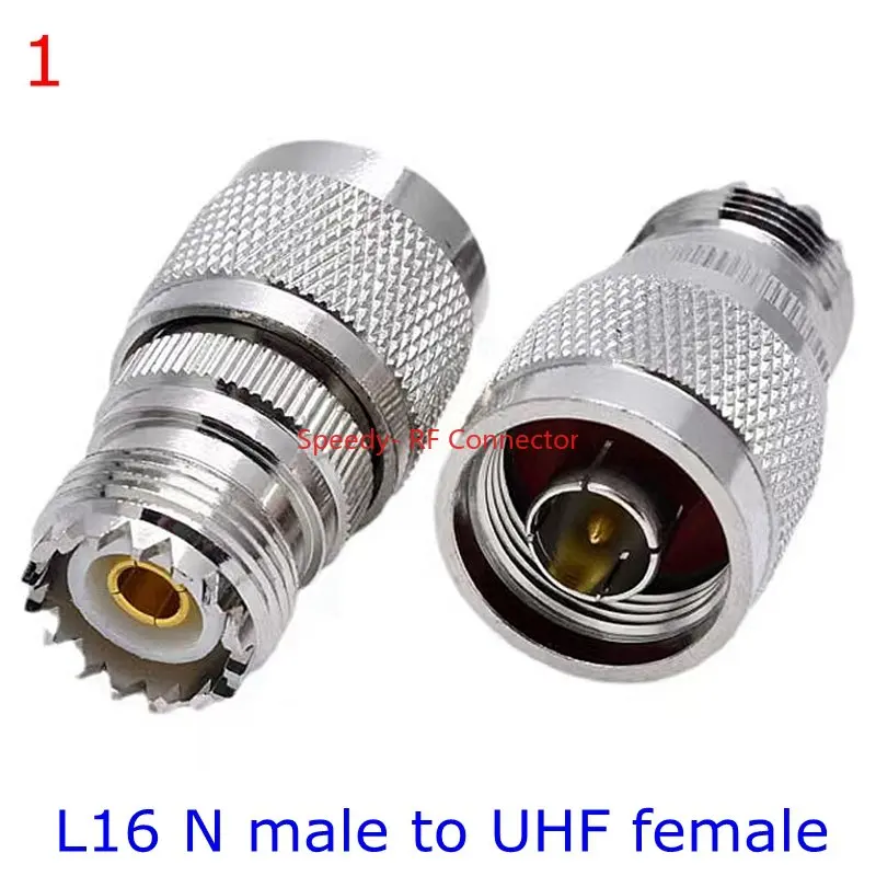 1Pcs PL259 SO239 SL16 UHF Stecker SO239 PL259 Zu BNC SMA N Typ Rechten Winkel Männlich Weiblich Adapter RF schnelle Lieferung Kupfer Messing