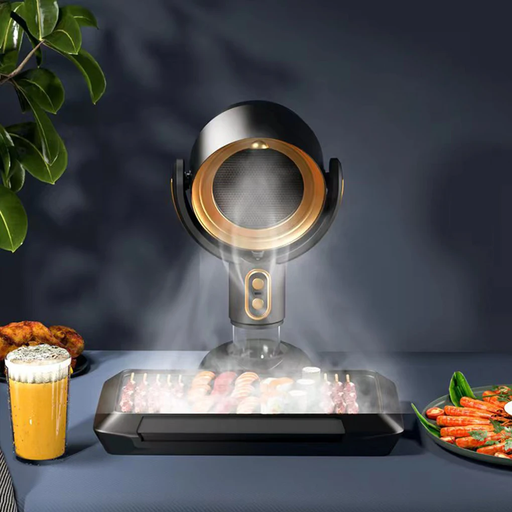 Extractor de aire de escritorio portátil, máquina para fumar olla caliente doméstica, mesa ajustable, recargable por USB, ventilador para barbacoa y cocina para el hogar