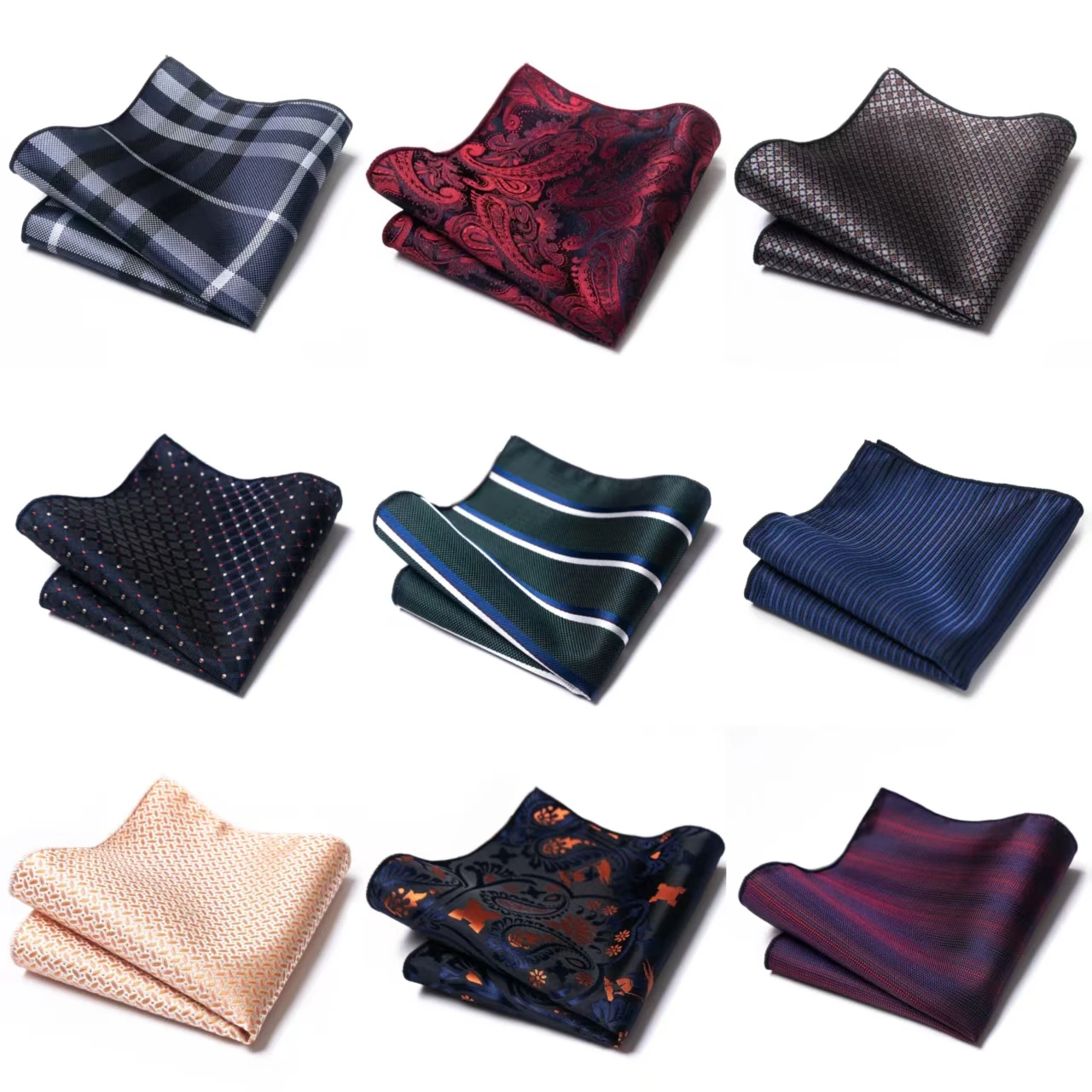 

Популярные мужские платки для костюмов в различных цветах и узорах, модные и универсальные, подходят для различных случаев.