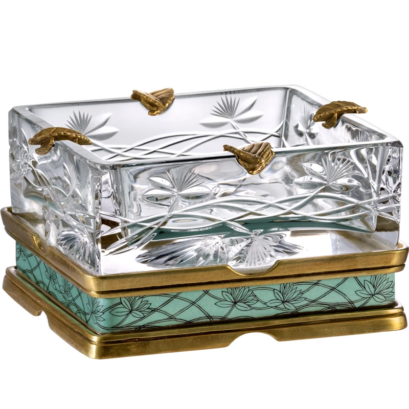 

Европейская пепельница из хрустального стекла (Прага), декоративная, для обеденного или журнального столика