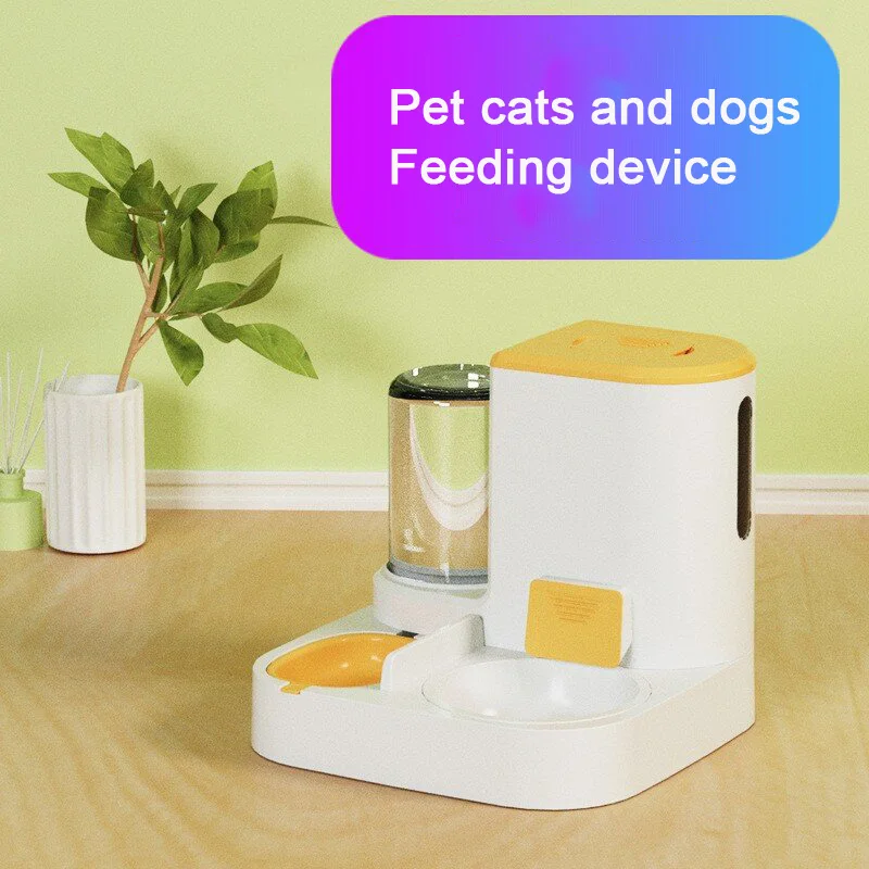 

Automatic Cat Feeder And Water Dispenser With Automatic Water Refill Dry Wet Food Separation Large Capacity Pet Bowl For Cats