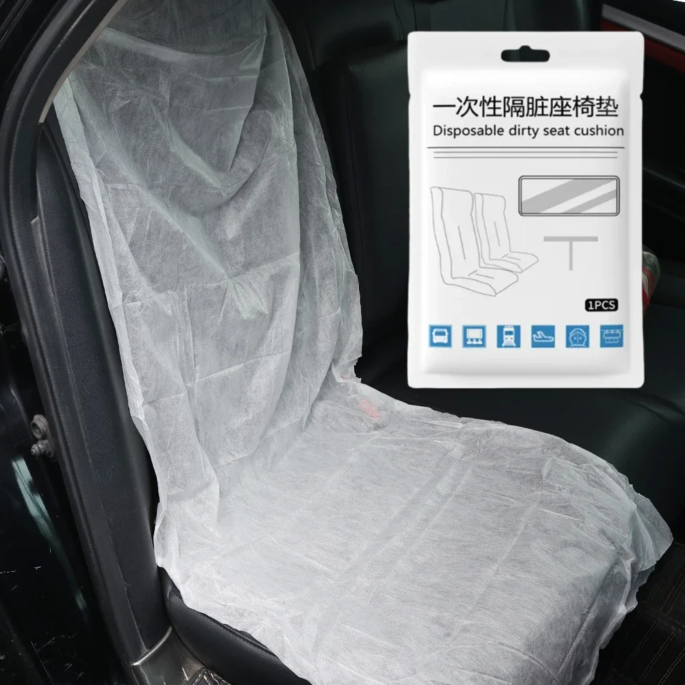 6/1PCS Travel Disposable Seat Cover Public Transport Airplane Train Seat Cover Non Woven Anti-Contact Bus Car Protective Covers