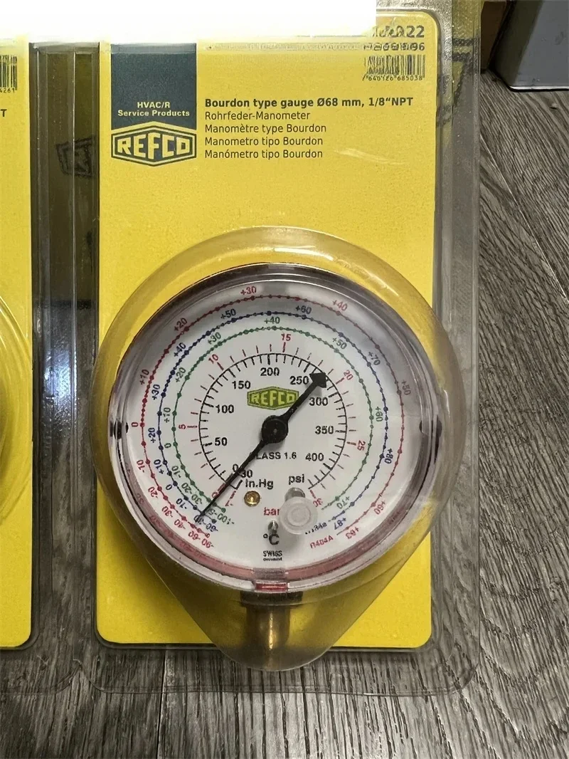 

Original refrigerant pressure gauge M2-250/500-DS-R22 fluorinated gauge head