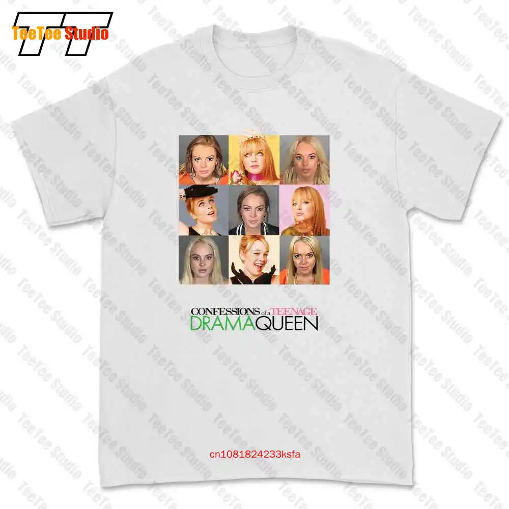 Lindsay Lohan Mugshot 2000S Aesthetic Trashy Girl Iconic Mean Girls T-shirt Tee 699S