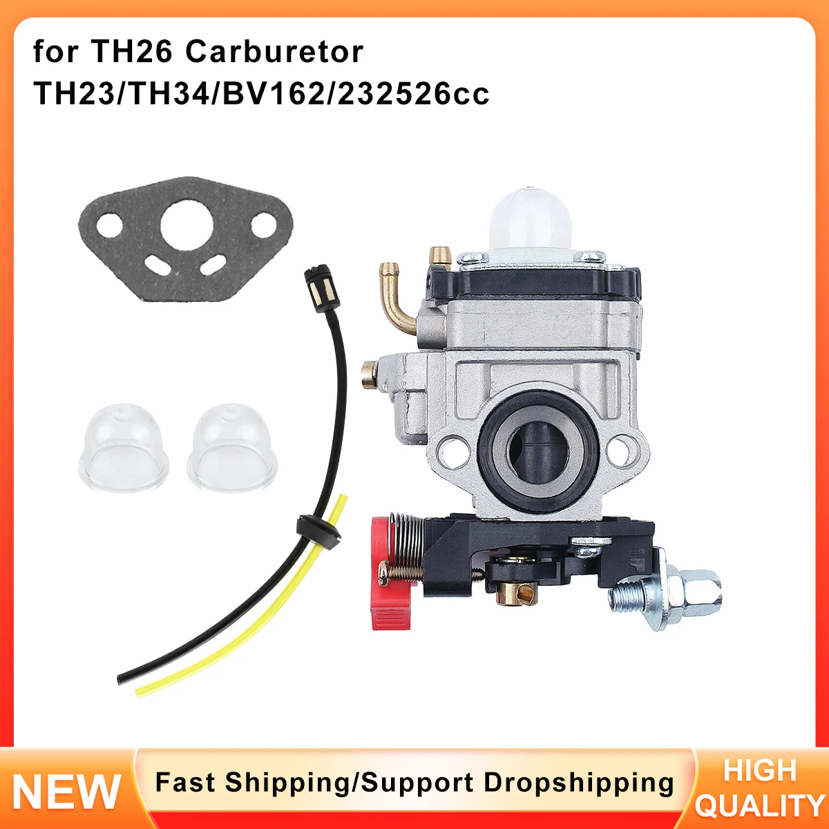 

Carburetor Set for Oleo Mac BV162 23 25 26cc - Replaces TH23, TH26, TH34 Carb