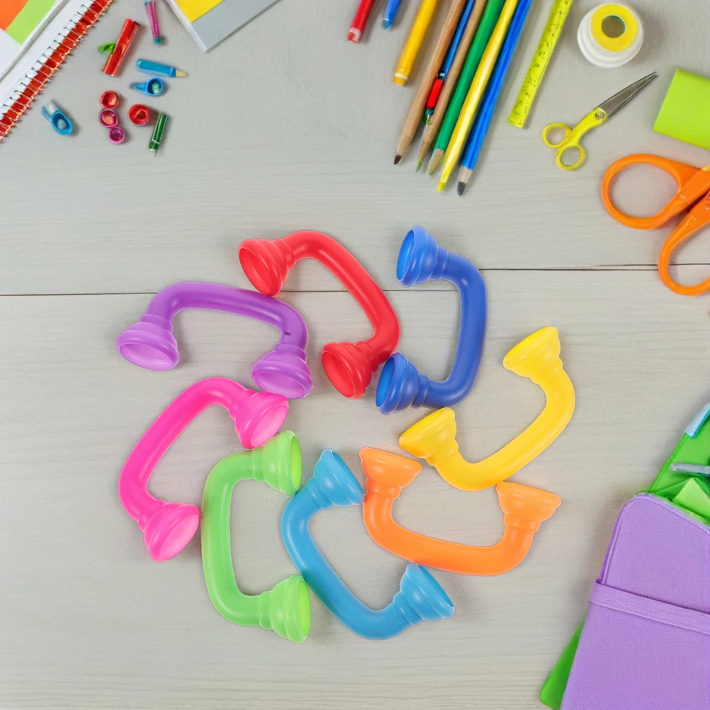 10Pcs Kids Learning Tool Fun Colorful Whisper Phone Enhances Reading Pronunciation with Safe Rounded Edges Great for Home School