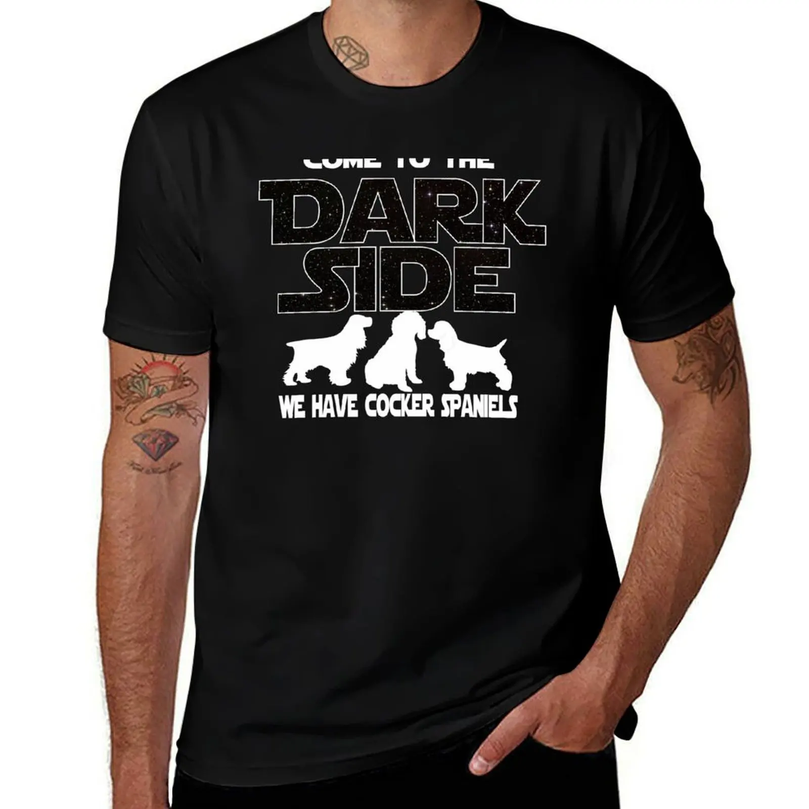 

Cocker Spaniel T shirt - Come To The Dark Side - Cocker Spaniel Lovers Gift T-Shirt vintage graphic tee Men's t-shirts