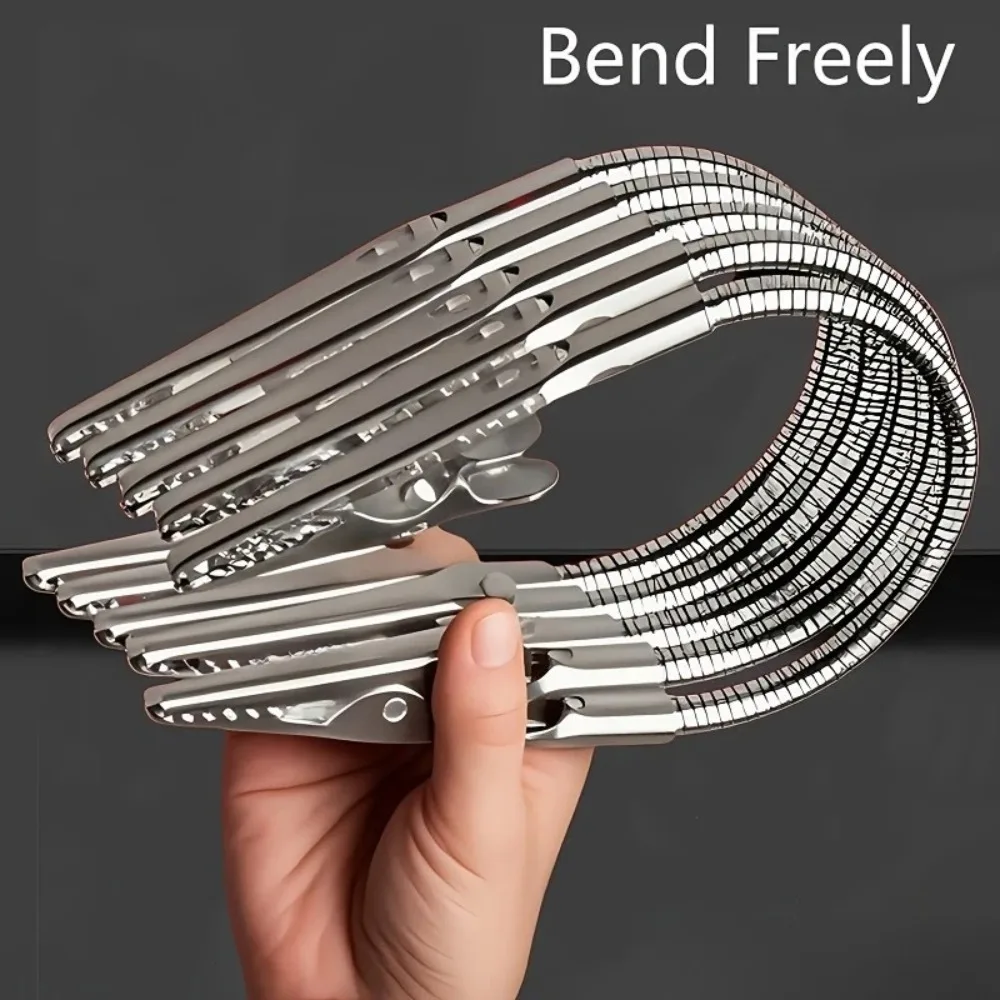 Heavy-Duty Multipurpose Double-Headed Crocodile Clip Holder - Dual Clamp with Bendable Design,Compatible with Mosquito Coils