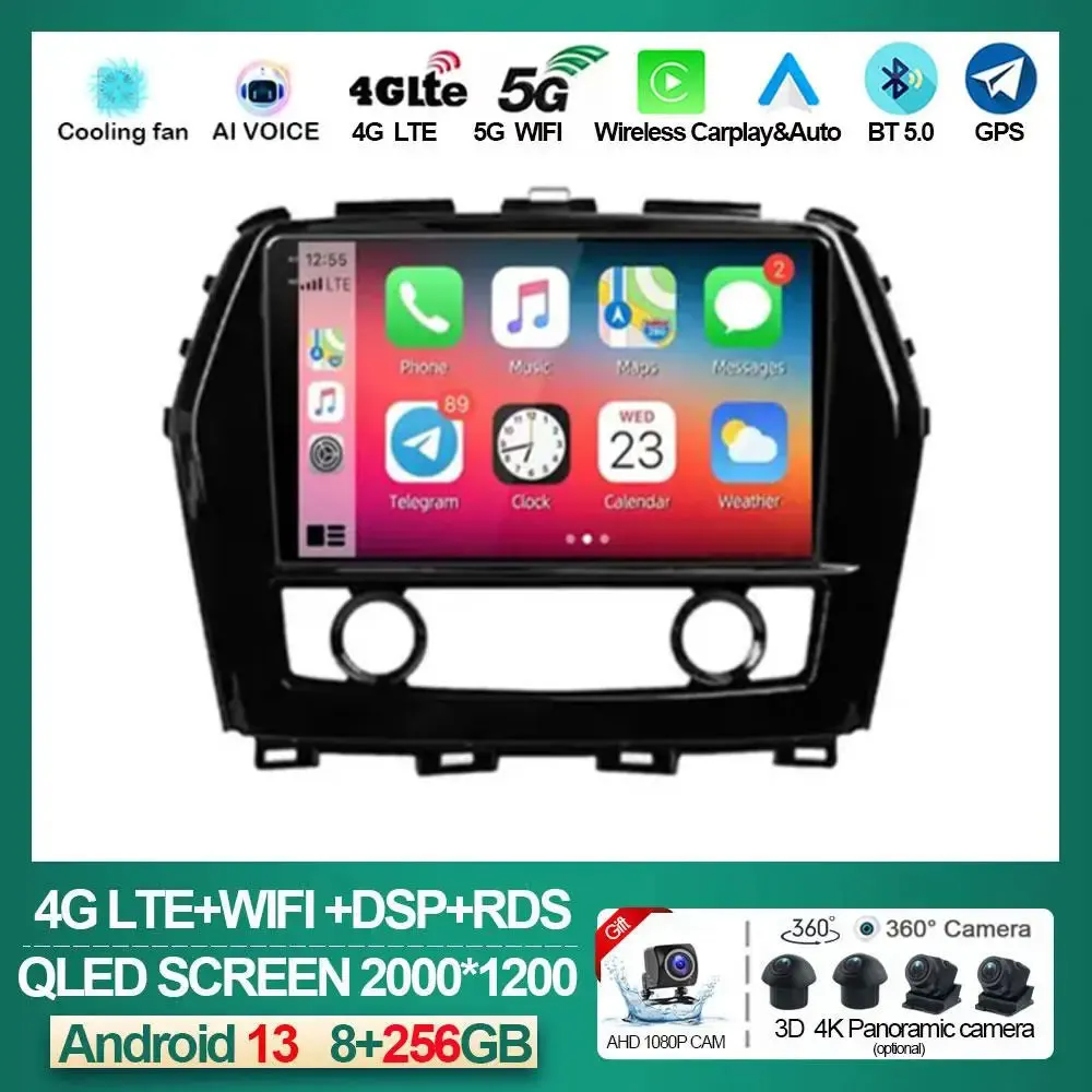 

Android 13 Auto Car Radio Carplay Multimedia Video Player Navigation Stereo For Nissan Maxima A36 2015 - 2020 Intelligent System