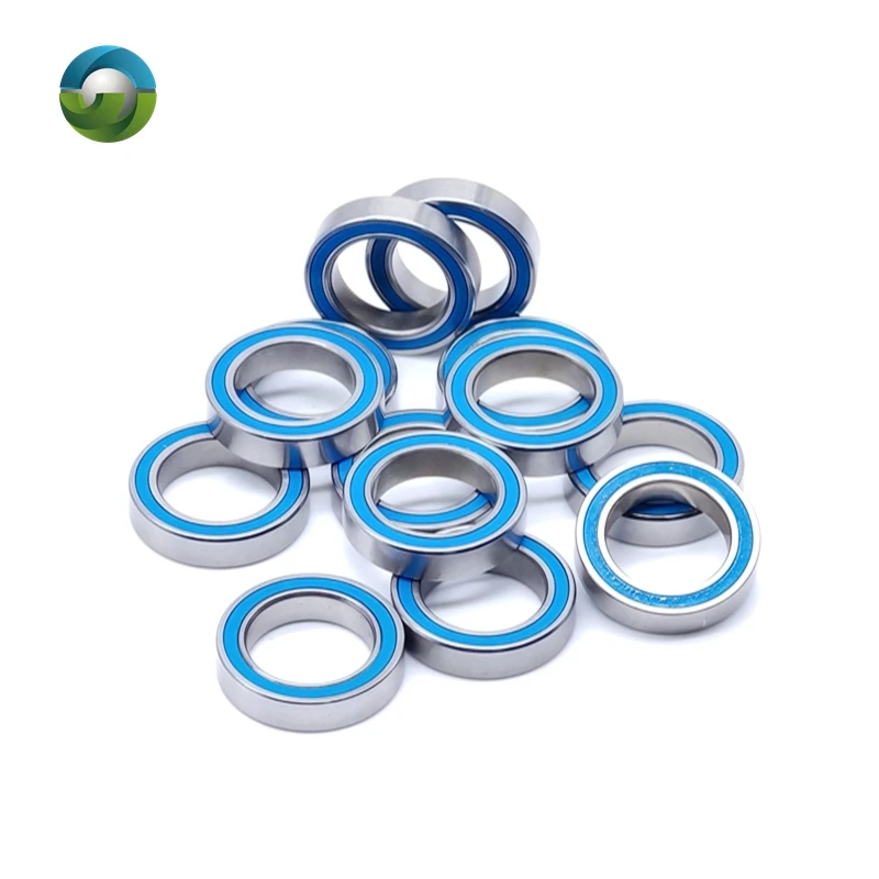 10PCS 6701RS Bearing ABEC-7 12x18x4 mm Hobby Electric RC Car Truck 6701 RS 2RS Ball Bearings 6701-2RS Blue Sealed image 2