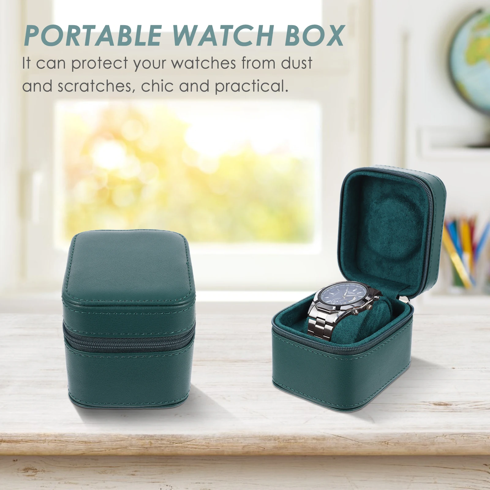 

Watch Box Lacquered Storage Organizer Case Small Holder Tray Jewelry Travel