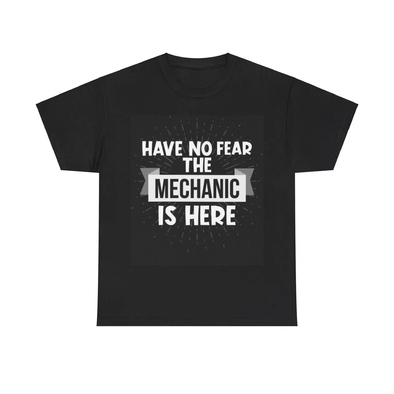 Have No Fear Your Mechanic Is Here Tshirt Blue Collar Automotive Gift USA Comfy